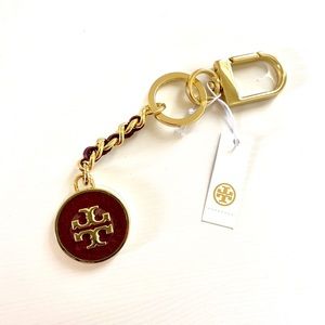Tory Burch logo Key Fob Keychain